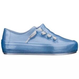 Mini Melissa Blue Glitter Kids Sneakers